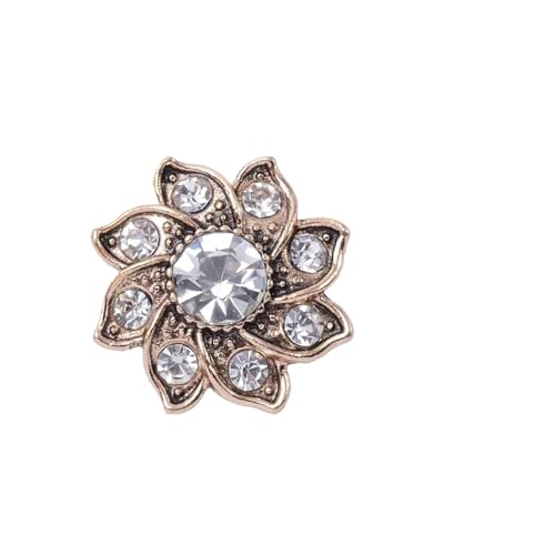 LCKKJHG Knopfabdeckungen Strass-KnöPfe Strass Perle Blume Platte Diamant Knopf Schmuck Schal for Haar Zubehör Dekorative Kleidung Handgemachte Material für Hemden(18095) von LCKKJHG