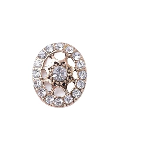 LCKKJHG Knopfabdeckungen Strass-KnöPfe Strass Perle Blume Platte Diamant Knopf Schmuck Schal for Haar Zubehör Dekorative Kleidung Handgemachte Material für Hemden(18098) von LCKKJHG