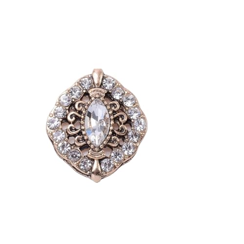 LCKKJHG Knopfabdeckungen Strass-KnöPfe Strass Perle Blume Platte Diamant Knopf Schmuck Schal for Haar Zubehör Dekorative Kleidung Handgemachte Material für Hemden(18101) von LCKKJHG