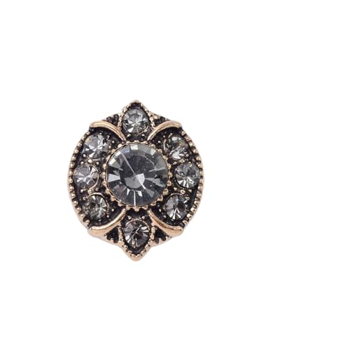 LCKKJHG Knopfabdeckungen Strass-KnöPfe Strass Perle Blume Platte Diamant Knopf Schmuck Schal for Haar Zubehör Dekorative Kleidung Handgemachte Material für Hemden(18102) von LCKKJHG