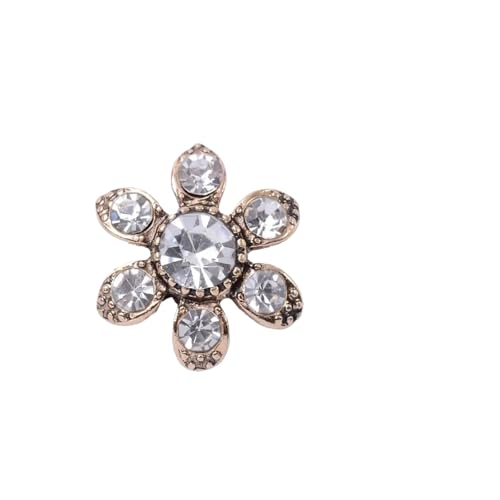 LCKKJHG Knopfabdeckungen Strass-KnöPfe Strass Perle Blume Platte Diamant Knopf Schmuck Schal for Haar Zubehör Dekorative Kleidung Handgemachte Material für Hemden(18107) von LCKKJHG