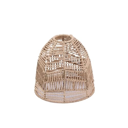 LCKKJHG Lampenschirm Rattan-Lampenschirm, Geometrischer Lampenschirm, Lampenschirm for Pendelleuchte, Hängelampe, Handgewebt, Lampenschirm for Leuchte, Schlafzimmer für Esszimmer Büro(07) von LCKKJHG