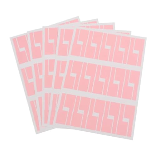 LCKKJHG Selbstklebende Kabeletiketten für Netzwerkkabel, A4, selbstklebend, wasserdicht, bunt, für Elektrokabel, Kabel-Identifikation (Pink-5sheet) von LCKKJHG