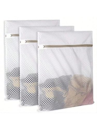 LCKKJHG Wäschenetz Mesh-Wäschebeutel for Feinwäsche, Netzstoff, langlebig und wiederverwendbar, Kulturbeutel for empfindliche Wäsche, Reise-Organisationstasche for Dessous(2pcs) von LCKKJHG