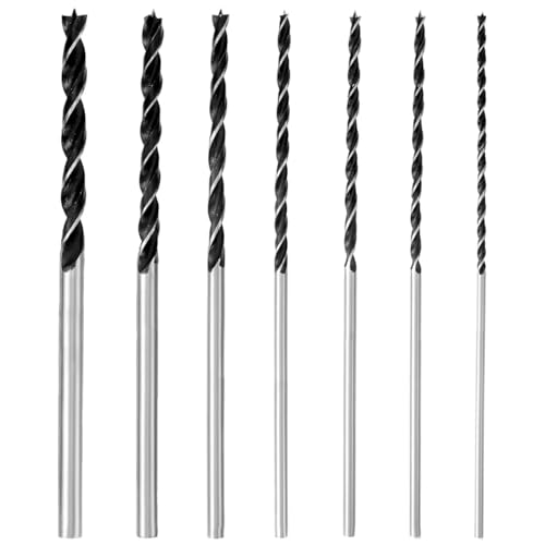 LCOUACEO Holzbohrer Set Lang Profi 4, 5, 6, 7, 8, 10, 12 mm x 300mm Lange Schalungsbohrer, Balkenbohrer, Lang Holzspiralbohrer, LangHolzbohrer Geeignet für Hartholz, Weichholz, Sperrholz LCOUACEO Holzbohrer Set Lang Profi 4, 5, 6, 7, 8, 10, 12 mm x 300mm Lange Schalungsbohrer, Balkenbohrer, Lang Holzspiralbohrer, LangHolzbohrer Geeignet für Hartholz, Weichholz, Sperrholz von LCOUACEO