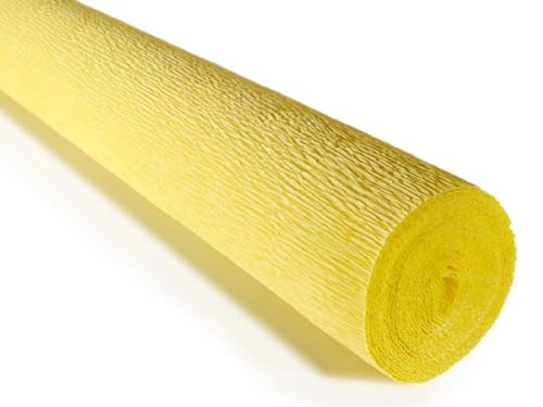 Cartotecnica Rossi italienisches Krepppapier, schwer, 180 g, Kanariengelb (574)) von LCREATE LCREATE LCREATE