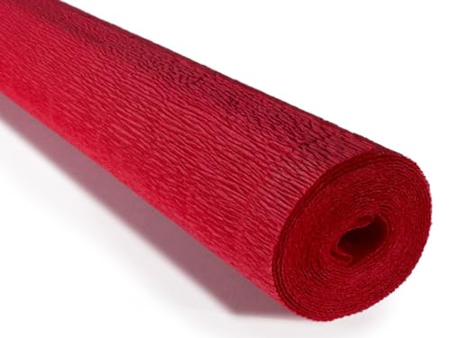 Cartotecnica Rossi italienisches Krepppapier, schwer, 180 g (Scharlachrot (589)) von LCREATE LCREATE LCREATE