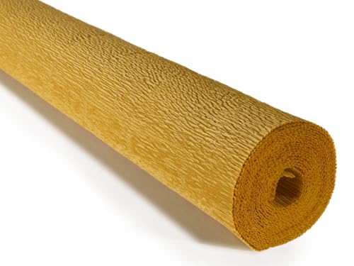 Cartotecnica Rossi italienisches Krepppapier, schwer, 180 g (Senfgelb (579)) von LCREATE LCREATE LCREATE