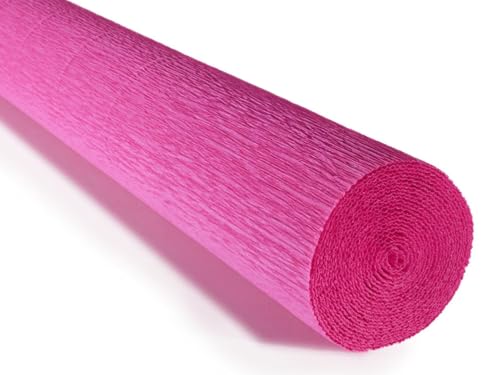 Cartotecnica Rossi italienisches Krepppapier, schwer, 180 g (intensives Fuchsia (570)) von LCREATE LCREATE LCREATE