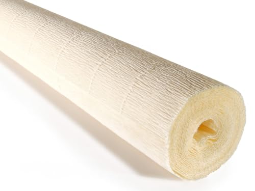Cartotecnica Rossi italienisches Krepppapier, schwer, 180 g (weiß-cremefarben (603)) von LCREATE LCREATE LCREATE