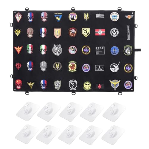 LCUHAVA Kletttafel Patches Klett 110 x 70 CM Wand Klettfläche Klettmatte Klettwand Taktische Militär Patch Holder Patchwand Faltbar mit Ösen für Militär Patch Abzeichen, Stempel, Aufkleber LCUHAVA Kletttafel Patches Klett 110 x 70 CM Wand Klettfläche Klettmatte Klettwand Taktische Militär Patch Holder Patchwand Faltbar mit Ösen für Militär Patch Abzeichen, Stempel, Aufkleber von LCUHAVA