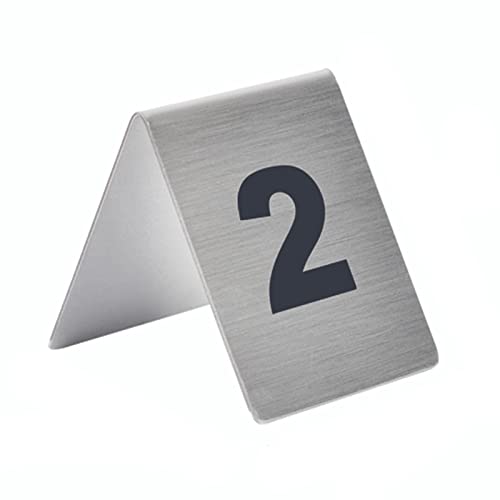 Digitale Sitzplatzkarte 2 Stile, L-Typ/V-Typ, Metallschilder, Tischnummern – Fahrrad verwendet(V Type,1-50) von LCUVIMPEX