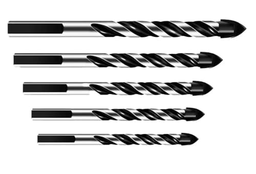 HSS-Gewindebohrer, 5er-Pack Hartmetallbohrer, dreieckiger Griff, Sechskantform, mehrere Größen von LCUVIMPEX