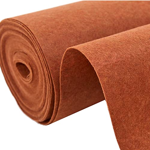 LCUVIMPEX Gang Läufer für Zeremonie Teppich, Hochzeits-Gang-Läufer-nichtgewebter Polyester-Teppich Brown 1-1.5m X 5-50m kundengerechte Größe(1.2x40m) von LCUVIMPEX