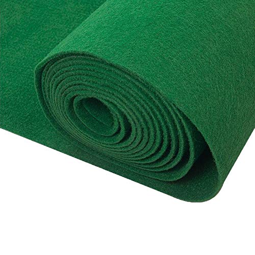 LCUVIMPEX Gang Läufer für Zeremonie Teppich, Hochzeits-Teppich, Gangläufer, 5,5 mm dick, schneidbar, wiederverwendbar, for Kirche, Mehrfarbig, 1 x m(Green,1 * 20m) von LCUVIMPEX