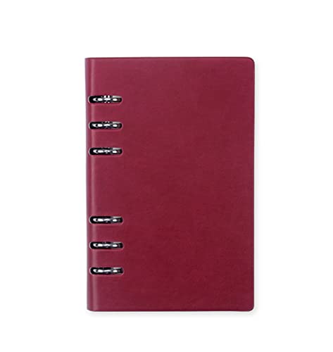 LCUVIMPEX Notizbuch zum Schreiben und Notieren, A6/A5/B5 Spiralnotizbuch Persönliches Reisetagebuch Wöchentlicher Geschäftsordner(Burgundy,A6) von LCUVIMPEX