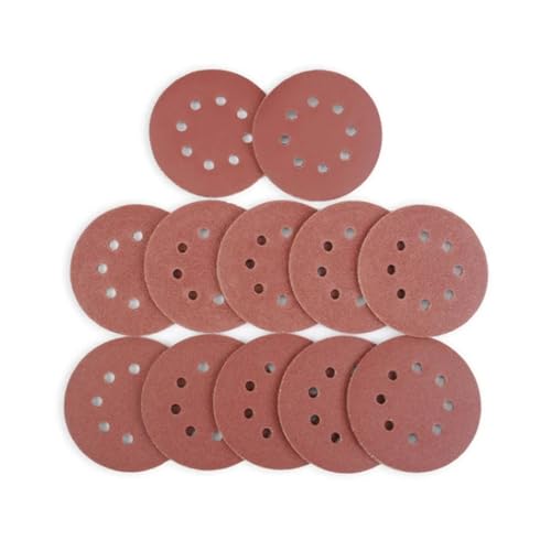 LCUVIMPEX Sandblätter zum Schleifen, 10 Stück, 125 mm, 5 Zoll, Körnung 40/60/80/100/120/150/180/240/320/400-3000(180) von LCUVIMPEX