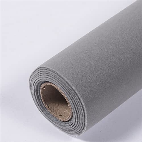 LCUVIMPEX Selbstklebend Samt Liner ，Flocked Fabric, Selbstklebender, beflockter Samtstoff, 50 cm x 148 cm, Mehrfarbig(8gray) von LCUVIMPEX
