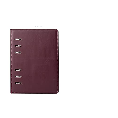 Reise-Notizblock, Businessplaner, lose Blätter, A5 A6, Hardcover-Tagebuch aus PU-Leder, A6, weinrot, rot, 2 Stück Reise-Notizblock, Businessplaner, lose Blätter, A5 A6, Hardcover-Tagebuch aus PU-Leder, A6, weinrot, rot, 2 Stück von LCUVIMPEX