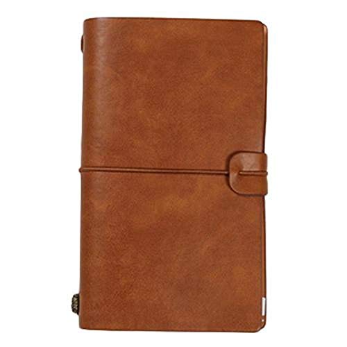 Reise-Notizblock, Kunstleder-Einband, Reisetagebuch, Tagebuch, lose Blätter, Stifthalter, Rekord, S, Braun, 1 Stück Reise-Notizblock, Kunstleder-Einband, Reisetagebuch, Tagebuch, lose Blätter, Stifthalter, Rekord, S, Braun, 1 Stück von LCUVIMPEX