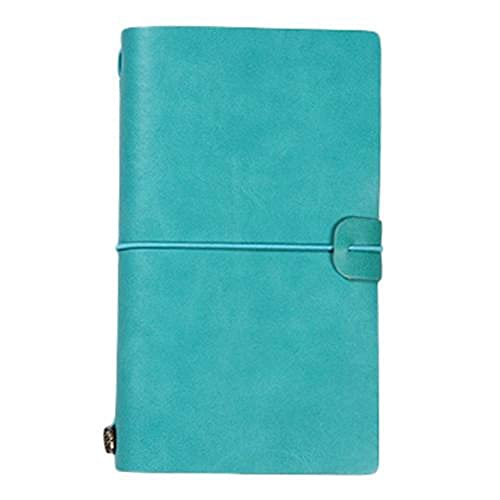 Reise-Notizblock, Kunstleder-Einband, Reisetagebuch, Tagebuch, lose Blätter, Stifthalter, Rekord, S, Hellblau, 1 Stück Reise-Notizblock, Kunstleder-Einband, Reisetagebuch, Tagebuch, lose Blätter, Stifthalter, Rekord, S, Hellblau, 1 Stück von LCUVIMPEX