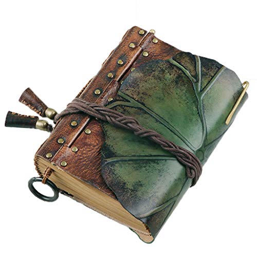 Reise-Notizblock, Leder High-End Retro handgemachte Notizblock Hand Konto Verdickung kreative nostalgische(4.33 * 5.90in) von LCUVIMPEX