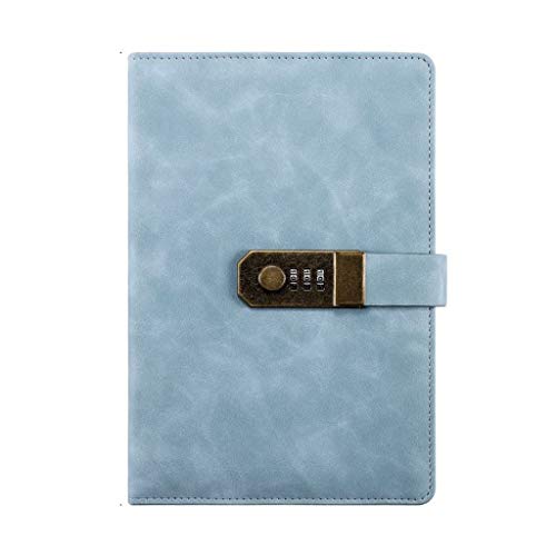 Reise-Notizblock, Literarische Retro Mädchen süße Prinzessin Passwort Schloss mit Stift Fall Leder Notizblock(Green) von LCUVIMPEX