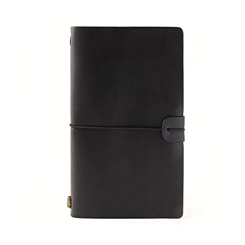 Reise-Notizblock, Retro-Tagebuch mit Seil for Mitnehmen, geeignet als Geschenk for Studenten und Schriftsteller.(Black) von LCUVIMPEX
