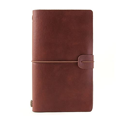 Reise-Notizblock, Retro-Tagebuch mit Seil for Mitnehmen, geeignet als Geschenk for Studenten und Schriftsteller.(Dark Brown) von LCUVIMPEX