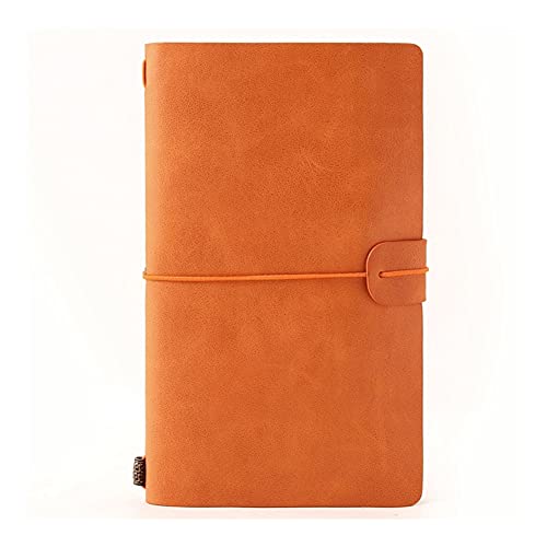 Reise-Notizblock, Retro-Tagebuch mit Seil for Mitnehmen, geeignet als Geschenk for Studenten und Schriftsteller.(Orange) von LCUVIMPEX
