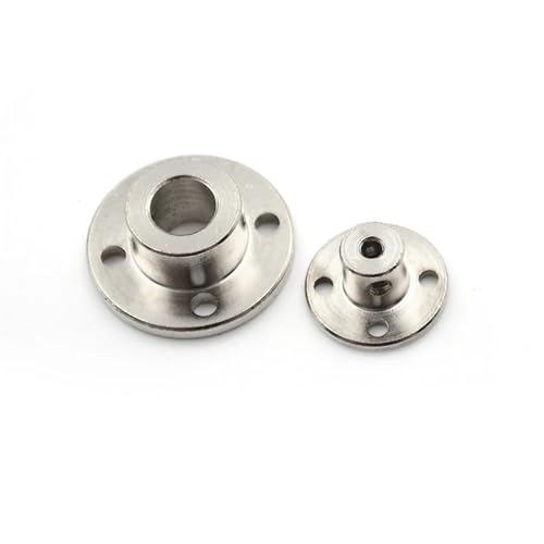 Starre Flanschkupplung aus Legierung, 3mm/4mm/5mm/6mm Flanschkupplung Starre Wellenflanschkupplung Kupplungsmanschette Motorführungswellenklemme Motorgelenkverbinder 2St(6mm) von LCUVIMPEX