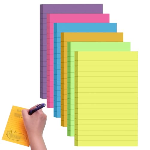 LDBKLGHJ 300 Stück Haftnotizen Notizzettel, Selbstklebende Notizzettel, Haftnotizen zum Markieren und Hervorheben von Seiten, Schreibbar, Repositionierbar Fläche, 10 x 15 cm von LDBKLGHJ