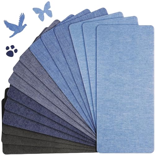 Patches zum Aufbügeln – 15 Stück Jeans Flicken Set für Jugendliche & Erwachsene – Vielseitige Bügelflicken zur Innenreparatur von Jeans, Kleidung & Möbeln Patches zum Aufbügeln – 15 Stück Jeans Flicken Set für Jugendliche & Erwachsene – Vielseitige Bügelflicken zur Innenreparatur von Jeans, Kleidung & Möbeln von LDBKLGHJ