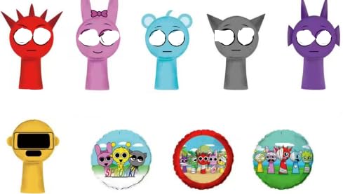 6 Stück Rhythmus Cartoon Luftballons, geeignet für Partys, Schulanfänge Bunte Figuren Figuren für Spielefans Cartoon Lustige Figuren für die Sammlung 6 Stück Rhythmus Cartoon Luftballons, geeignet für Partys, Schulanfänge Bunte Figuren Figuren für Spielefans Cartoon Lustige Figuren für die Sammlung von LDDYKZY