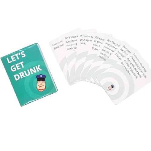 LDDYKZY Drink Party Kartenspiel, Kartenspiel, Drinking Game, Card Game, Party Game for Adults, The Fun Party Game, Party Trink Spiel mit Karten, Fun Card Games, Lustiges Trinkspiel für Parties von LDDYKZY