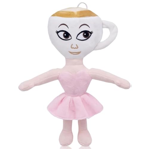 LDDYKZY Plüschpuppe für Mädchen, Weiche Stoffpuppe 30cm Puppen, Weiche Stoffpuppe mit Kleidung Rosa, Taufgeschenk für Baby Mädchen Kuscheltier Glücksbringer für Kinder im Alter von LDDYKZY