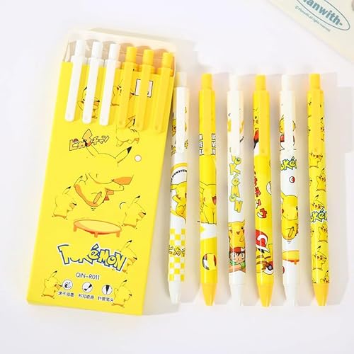 LDDYKZY Radierbare Stifte Bundle-Radierbarer Kugelschreiber Cartoon Stift Radierbar 6 Erasable Pen Löschbaren Gelstiften für Kinder Studenten Schule Büro B LDDYKZY Radierbare Stifte Bundle-Radierbarer Kugelschreiber Cartoon Stift Radierbar 6 Erasable Pen Löschbaren Gelstiften für Kinder Studenten Schule Büro B von LDDYKZY