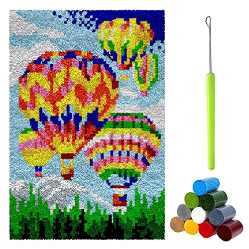 Knüpfset Teppich Tapisserie Set Zum Selber Für Erwachsene, Knüpfteppich Knüpfen Set DIY Handarbeit Kreuzstich Set Für Anfänger, Kreatives Handwerk Geschenk Latch Hook Kit, 69x102cm Knüpfset Teppich Tapisserie Set Zum Selber Für Erwachsene, Knüpfteppich Knüpfen Set DIY Handarbeit Kreuzstich Set Für Anfänger, Kreatives Handwerk Geschenk Latch Hook Kit, 69x102cm von LDFHOIN