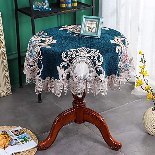 Rechteckige / längliche Tischdecken Dekorative Rote Tischdecke Aus Blumendruck Chenille Runde Bedruckte Tischdecke for Dinnerpartys Sommer- & Outdoor-Picknicks, 5 Farben Weihnachts- und Neujahrsdekora von LDGF