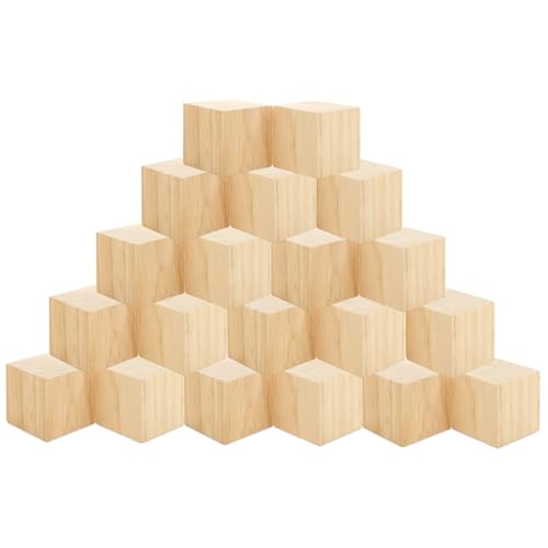 24 Stück Holzwürfel 50x50x50mm, Holzwürfel Blanko Holzwürfel Groß, Natürlich Holzblöcke, Unbehandelt Blanko Holzwürfel Holzblöcke,Holzwürfel zum Basteln für DIY Malen Handwerk Dekoration 24 Stück Holzwürfel 50x50x50mm, Holzwürfel Blanko Holzwürfel Groß, Natürlich Holzblöcke, Unbehandelt Blanko Holzwürfel Holzblöcke,Holzwürfel zum Basteln für DIY Malen Handwerk Dekoration von LDHHYH