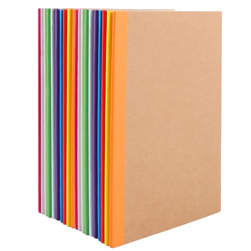 LDHHYH 20 Stück Kraft Notizbuch A5, Notizbuch A5 liniert,Notizbücher A5, Notizblock, Notizheft mit Regenbogen Rücken, 60 Seiten/30 Blatt,21x14cm, Notizbücher für Schule Büro, 10 Farben LDHHYH 20 Stück Kraft Notizbuch A5, Notizbuch A5 liniert,Notizbücher A5, Notizblock, Notizheft mit Regenbogen Rücken, 60 Seiten/30 Blatt,21x14cm, Notizbücher für Schule Büro, 10 Farben von LDHHYH
