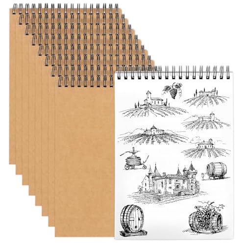 LDHHYH 9 Stück Zeichenblock A5 Skizzenbuch, 160gsm Blanko Skizzenblock Spiralgebundenes Zeichenblock, Skizzenblock 40 Seiten, Skizzenbuch Mit Spirale für Graffiti und Schule Geschenk LDHHYH 9 Stück Zeichenblock A5 Skizzenbuch, 160gsm Blanko Skizzenblock Spiralgebundenes Zeichenblock, Skizzenblock 40 Seiten, Skizzenbuch Mit Spirale für Graffiti und Schule Geschenk von LDHHYH