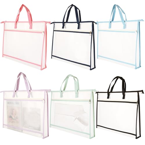 LDHHYH A3-Projekttasche für Quilten, Bastelarbeiten, Aufbewahrung für Quilter, transparente Netz-Nähtasche mit Reißverschluss-Griffen und Taschen, Tragetasche, Nadelspitzentasche zum Quilten, Stricken LDHHYH A3-Projekttasche für Quilten, Bastelarbeiten, Aufbewahrung für Quilter, transparente Netz-Nähtasche mit Reißverschluss-Griffen und Taschen, Tragetasche, Nadelspitzentasche zum Quilten, Stricken von LDHHYH