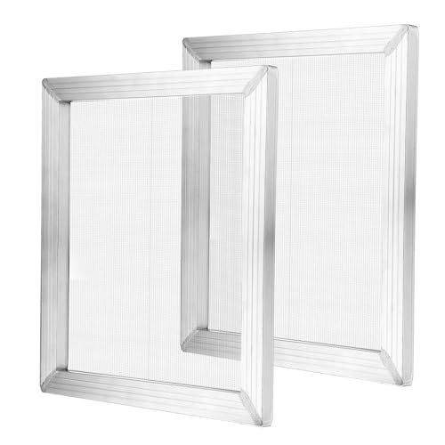 LDHHYH Aluminium-Siebdruckrahmen, Siebdruck-Set, Siebdruckrahmen mit 110 Maschen für Tintenübertragung, Textildruck, DIY-Druck, 2 Stück LDHHYH Aluminium-Siebdruckrahmen, Siebdruck-Set, Siebdruckrahmen mit 110 Maschen für Tintenübertragung, Textildruck, DIY-Druck, 2 Stück von LDHHYH