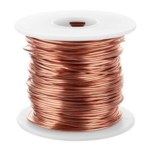 LDHHYH Weicher Kupferdraht, 16 Gauge, T2, weicher, runder Kupferdraht, Schmuck-Perlenspule, blanker leitfähiger Draht für Bastelarbeiten, Schmuckherstellung, Perlenarbeiten, Gartenpflanzen LDHHYH Weicher Kupferdraht, 16 Gauge, T2, weicher, runder Kupferdraht, Schmuck-Perlenspule, blanker leitfähiger Draht für Bastelarbeiten, Schmuckherstellung, Perlenarbeiten, Gartenpflanzen von LDHHYH