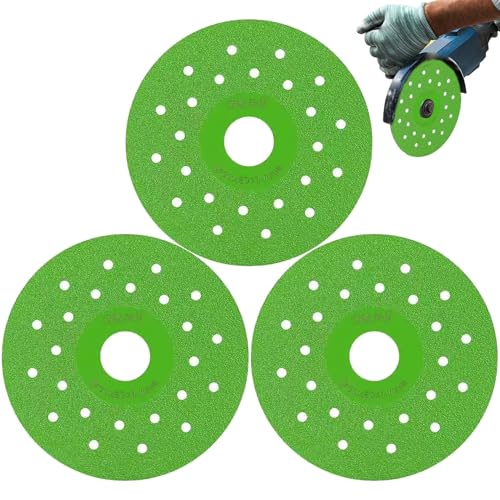 3pcs Rock Plattenscheibenscheibe, 3, 9 Zoll Emery Glass Schnittscheibe mit poröser Konstruktion, Diamantsägen Blätter zum Schleifen von Jade, Kristall, Weinflaschen, Tileslab 3pcs Rock Plattenscheibenscheibe, 3, 9 Zoll Emery Glass Schnittscheibe mit poröser Konstruktion, Diamantsägen Blätter zum Schleifen von Jade, Kristall, Weinflaschen, Tileslab von LDJFCCA