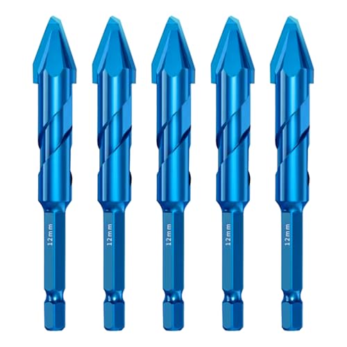 Crooked Tipp Excentric Drill Bit 5pcs 12mm professionelle Legierungsstahlbohrmaschine mit 6, 35 mm Schaft und größere Spip -Entfernungsfläche für Fliesen, Beton, Mauerwerk Crooked Tipp exzentrisch Crooked Tipp Excentric Drill Bit 5pcs 12mm professionelle Legierungsstahlbohrmaschine mit 6, 35 mm Schaft und größere Spip -Entfernungsfläche für Fliesen, Beton, Mauerwerk Crooked Tipp exzentrisch von LDJFCCA