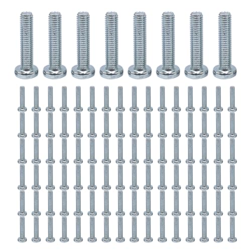 M6x20mm Bolzen 100pcs Kohlenstoffstahl Vollgewindeschrauben mit Kreuzkopfersatz für Möbel, Automobile, Elektronik von LDJFCCA