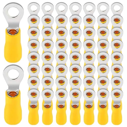 Ringanschlüsse 100pcs Sturdy Flame Reportardant Dose Messing Ring Klemmen Multifunktional isoliertes Kupferdrahtanschlusskabelanschluss von LDJFCCA