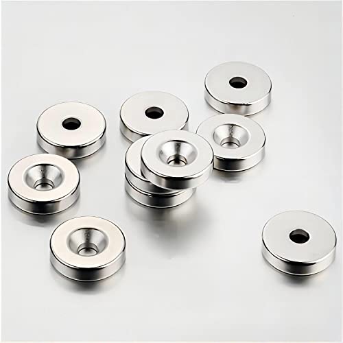 10 Stück Magnete Extra Stark mit Loch, 2kg Kraft N42 10x3 mm Senkungsdurchmesser 3 mm Klein Starke Magnet für Magnettafel Pinnwand Magnetboard Büro Küche Lagerhaus 10 Stück Magnete Extra Stark mit Loch, 2kg Kraft N42 10x3 mm Senkungsdurchmesser 3 mm Klein Starke Magnet für Magnettafel Pinnwand Magnetboard Büro Küche Lagerhaus von LDUDU